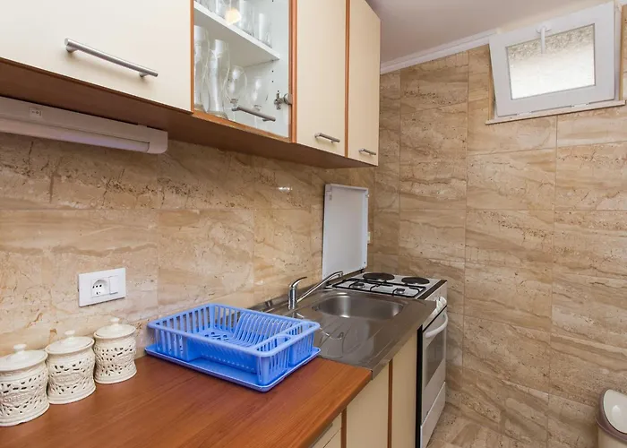 公寓 Djurkovic - One-bedroom With Shared Terrace And Sea View 米利尼